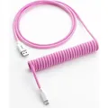 Produktbild: CableMod Classic Coiled Keyboard Cable USB-C zu USB Typ A, Strawberry Cream (1.50 m, USB 2.0) (CM-CKCA-CW-IW150IW-R)
