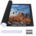Produktbild: Puzzlematte für BIS 200 500 1000 1500 Teile Schwarz GMAT-3 Filz Puzzles
