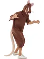 Produktbild: Funidelia | Ratten Kostüm für Herren und Damen Tiere - Kostüm für Erwachsene & Verkleidung für Partys, Karneval & Halloween - Größe L - XL - Grau/Silber