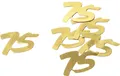 Produktbild: Konfetti Zahl 75 gold, 5 St.