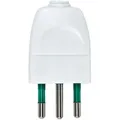 Produktbild: Stecker 2p+e 10a Weiß - 00230.b - Vimar