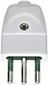 Produktbild: VIMAR – Stecker 2-polig + Erde 10 A S11 Axial weiß