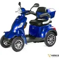 Produktbild: Veleco Faster - 4-Rad Seniorenmobil - 1000W - Fertig montiert - Abschließbare Stauräume - Alarm Elektromobil - Mobilitätsroller (Blau) - Blau