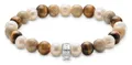 Produktbild: THOMAS SABO Armband Thomas Sabo Bead-Armband mit naturfarbenen Steinen Silber
