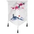 Produktbild: – Wandteppich mit japanischer Pagode – japanische ZenDekoration zum Aufhängen...