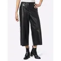 Produktbild: Lederimitathose HEINE, Damen, Gr. 42, Normalgrößen, schwarz, 100% Polyester, unifarben, 7/8-Länge, Hosen
