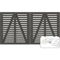 Produktbild: Plus Holz Doppeltor Harmoni Nadelholz Umbragrau 200 cm x 107 cm