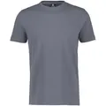 Produktbild: T-Shirt LERROS, Damen, Gr. XXXL (60/62), grau (rock grau), Single Jersey, Obermaterial: 100% Baumwolle, normal hüftlang, Rundhals, eingesetzt abgesteppt, Shirts T-Shirt, im Basic-Look