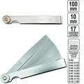 Produktbild: Fühlerlehre 100 mm, 17 Blätter, 0,02-1 mm YT-7220 Yato