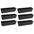 Produktbild: Geschenkestadl Blumenkasten Pflanzkästen Europalette 6er Set Metall oder Kunststoff Pflanztöpfe (Sparset, 6er Set), passend für Europaletten