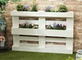 Produktbild: 6 Stück Blumenkasten Europalette Blumentopf Kunststoff Pflanztopf Garten Palette