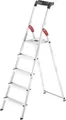 Produktbild: Hailo L60 StandardLine 8160-507 Aluminium Stufen-Stehleiter inkl. Werkzeugablage Arbeitshöhe (max.): 2.8m Silber, Rot, Schwarz EN