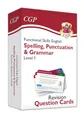 Produktbild: Functional Skills English Revision Question Cards: Spelling, Punctuation & Grammar - Level 1 (CGP Functional Skills)