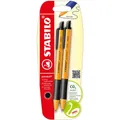 Produktbild: Kugelschreiber STABILO pointball Schreibstift Farbstit 2er Pack schwarz