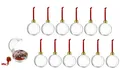 Produktbild: DIY Christbaum Kugeln - 12er Set - Kunststoff Weihnachtsbaum Deko Kugel Schmuck
