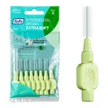 Produktbild: TePe Interdentalbürsten Extra Soft Grün (ISO Größe 5: 0,8 mm) / Für eine besonders sanfte & effiziente Reinigung der Zahnzwischenräume / 2 er Pack