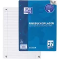 Produktbild: Oxford Ringbucheinlagen 400131582, Lineatur 27, A4, 90g/m², 50 Blatt, 4-fach gelocht, liniert mit Rand