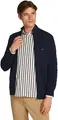 Produktbild: Tommy Hilfiger Herren Pullover mit Reißverschluss Essential Cotton Zip Thru Stehkragen, Blau (Desert Sky), XL
