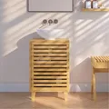 Produktbild: [en.casa] Waschbeckenunterschrank Iveland Badezimmerschrank mit 1 Tür 60 x 40 x 30 cm Badschrank mit 2 Fächern Waschtischunterschrank Bambus Natur