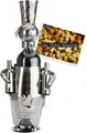 Produktbild: BRUBAKER Weinflaschenhalter Barkeeper Flaschenhalter, (inklusive Grußkarte), Metall Skulptur, Wein Geschenk