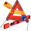 Produktbild: PURAHELP Warndreieck Kfz ECE R27 2025 StVO konform – Klappbar & kompakt