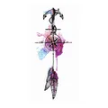 Produktbild: 2 x buntes Anker Tattoo - Kompass Feder - Body Temporary Tattoo - XQB003 (2)