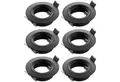 Produktbild: SEBSON Einbaurahmen Einbaustrahler Alu inkl. GU10 Fassung, Lochdurchmesser 65mm - 6er Set
