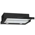 Produktbild: Gorenje TH 64E4BG Dunstabzugshaube/ LED Beleuchtung/ Polyurethanfilter/ Abluft oder Umluftbetrieb, Schwarz / Glas -450 M³/H Leistung