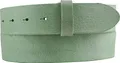 Produktbild: BELTINGER Wechselgürtel aus weichem Vollrindleder Used-Look ohne Schnalle 4 cm | Druckknopf-Gürtel für Damen Herren 40mm | Vintage-Look | Mintgrün 85cm