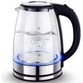 Produktbild: Glas Wasserkocher LED Edelstahl Teekocher 1,7L 2200W BPA frei Glaswasserkocher - Silber