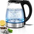 Produktbild: Roland Germany Glas Wasserkocher 2,0L 2200W BPA Frei – Teekocher aus Borosilikatglas mit LED Beleuchtung,Indoor Outdoor Camping Wandern, Automatische Abschaltung, Trockengehschutz