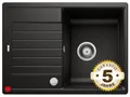 Produktbild: Blanco Zia 45 S Compact Schwarz - 526008 Granitspüle Einbau reversibel Küche