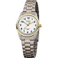 Produktbild: Regent Titan Damen Uhr F-428 Quarzuhr Armband grau silber gold D2URF428 - Grau
