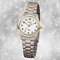 Produktbild: Regent Damenuhr grau silber gold Elegant Titanuhr Analoguhr URF428