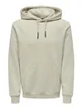Produktbild: ONLY & SONS Herren Hoodie Kapuzenpullover ONSCERES XS S M L XL XXL Baumwolle, Größe:M, Farbe:Silver Lining 22018685