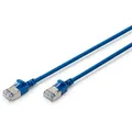 Produktbild: DIGITUS CAT 6A F-FTP slim, LSZH AWG 32/7, length 1m, Blue
