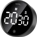 Produktbild: Technoline moderner Kurzzeitwecker, Kitchentimer, Count-down Timer digital, rund, Beleuchtung (ECO), Touch, hochglanzschwarz