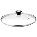 Produktbild: Tefal Glasdeckel 28 cm, Edelstahlfassung, Spülmaschinenfest, Dampfventil, Thermokunststoffgriff, 28097712