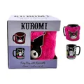 Produktbild: Pyramid International - Fuzzy Mug Kuromi- Keramiktasse mit abnehmbarem Fell - 440ml - Kaffee & Tee Heiß oder Kalt, Rose