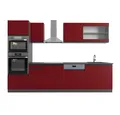 Produktbild: Vicco Küchenzeile R-Line Rot/Anthrazit, 300cm J-Shape, + Hochschrank ohne Arbeitsplatte