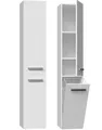 Produktbild: MAGOWA Badkommode Badezimmerschrank NEL IV – Stilvoll, funktional & platzsparend, Tiefe: 30 cm Breite: 31 cm Höhe: 174 cm
