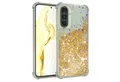 Produktbild: EAZY CASE Handyhülle Liquid Glittery Case für Samsung Galaxy A36 5G 6,7 Zoll, Durchsichtig Back Case Handy Softcase Silikonhülle Glitzer Cover Gold
