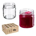 Produktbild: KADAX 10er Set Einmachgläser 200 ml Ohne Deckel Ø 66 mm – Dickwandige, luftdichte Dessertgläser, spülmaschinenfest, ideal für Marmelade & Eingemachtes