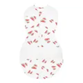 Produktbild: happiest baby Sleepea Pucksack 5-Sekunden-Wickeltuch, 100% Bio-Baumwolle, von Ärzten entworfen fördert gesunde Hüftentwicklung (Wassermelonen Elfenbein, M)