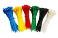 Produktbild: 600 Stück Kabelbinder je 100 Stück in blau rot grün gelb weiß schwarz Set 100 mm x 2,5 mm Handwerker Qualität cable ties kurz 8,1kg Zugkraft Sortiment