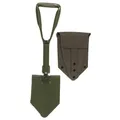 Produktbild: BW Bundeswehr Klappspaten mit Tasche Armee Spaten Feldspaten oliv mit Hülle NEU