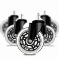 Produktbild: addhome 5er Set Bürostuhlrollen 11x22mm Leise Hartbodenrollen 73mm Ø & 35mm