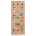 Produktbild: benuta Pure Handgewebter Kelim Zohra Multicolor/Beige 80x200 cm - Bunter Teppich für Wohnzimmer