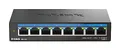 Produktbild: D-Link DMS-108 8-Port Multi-Gigabit Unmanaged Desktop Switch (8X 2,5G Ports, Lüfterlos, Kompakt, Metal Gehäuse, QoS, Plug and Play)