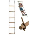Produktbild: Kletterleiter Kinder Spielplatz Zubehör 6 Sprossen Seilleiter Spielturm